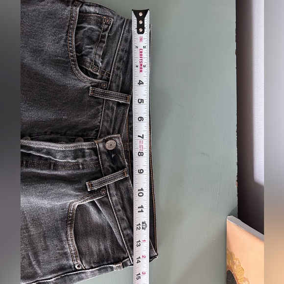 Vintage faded black/grey button fly jeans - Picture 3 of 8